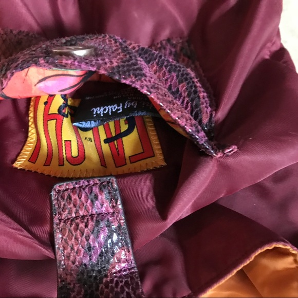 Reversible Falchi Italian Crossbody snake/fur wow - Picture 2 of 6